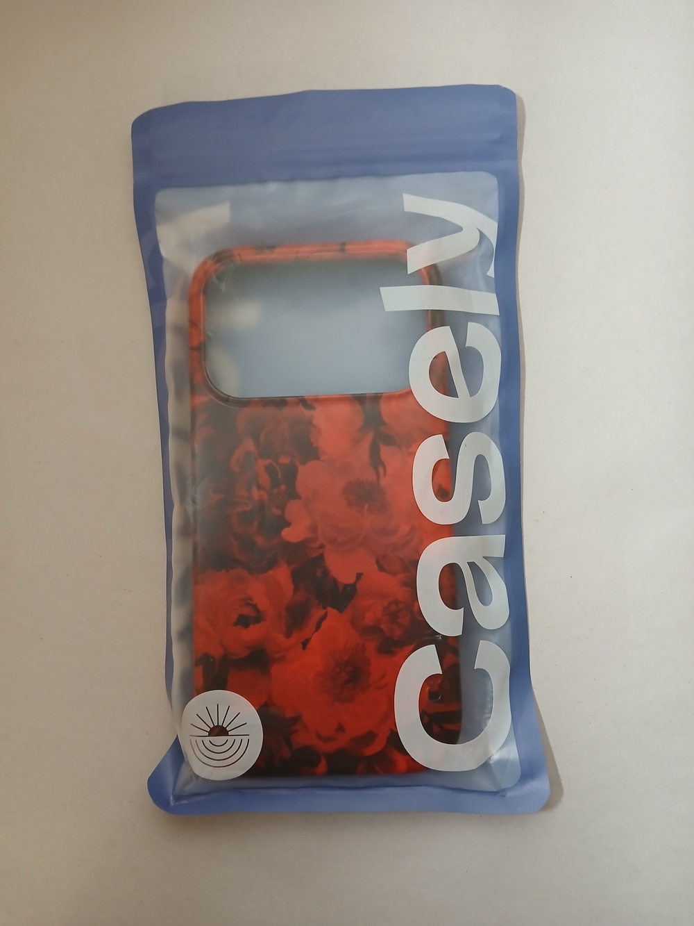 Casely "Romance Novel" Red Floral iPhone 17 Pro Protective Case